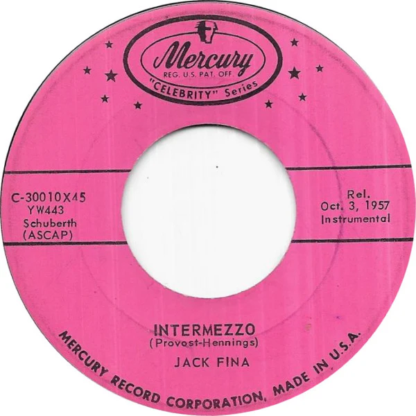 Jack Fina - Bumble Boogie / Intermezzo (7") (Very Good Plus (VG+)) - Image 2