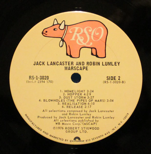 Jack Lancaster And Robin Lumley - Marscape (LP, Album) (Near Mint (NM or M-)) - Image 4