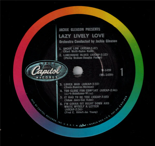 Jackie Gleason - Lazy Lively Love (LP, Album, Mono, Los) (Very Good Plus (VG+)) - Image 3