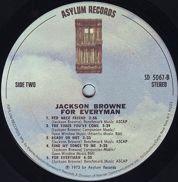 Jackson Browne - For Everyman (LP, Album, San) (Very Good Plus (VG+)) - Image 4