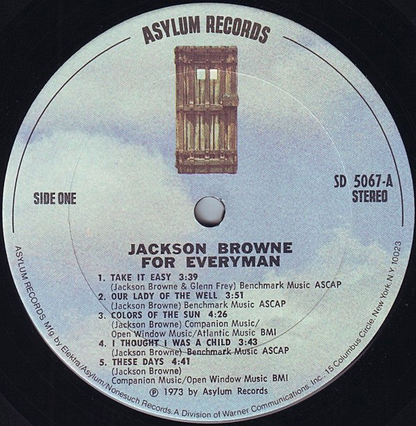 Jackson Browne - For Everyman (LP, Album, San) (Very Good Plus (VG+)) - Image 3