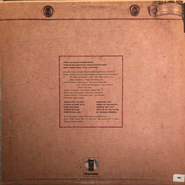 Jackson Browne - Jackson Browne (LP, Album, Col) (Very Good Plus (VG+)) - Image 2