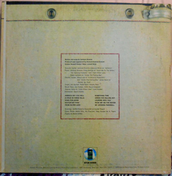 Jackson Browne - Jackson Browne (LP, Album, RP, PR ) (Near Mint (NM or M-)) - Image 2