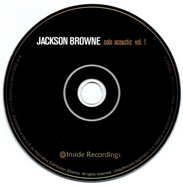 Jackson Browne - Solo Acoustic Vol.1 (CD, Album, Dig) (Very Good Plus (VG+)) - Image 2