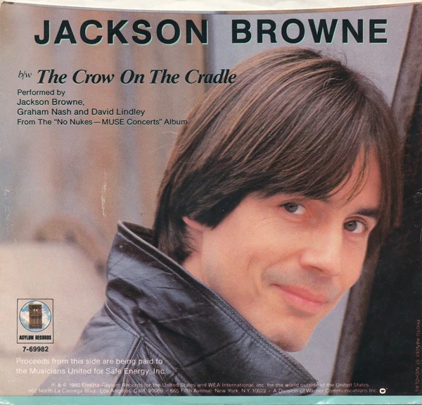 Jackson Browne - Somebody's Baby (7", Single, Styrene, All) (Near Mint (NM or M-)) - Image 2