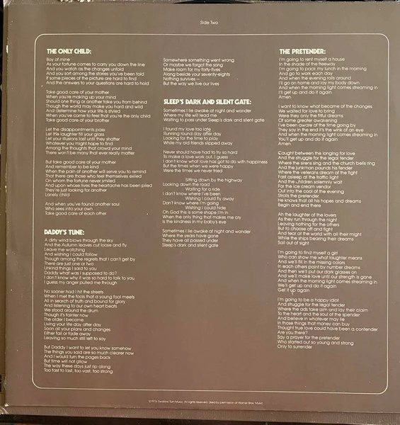 Jackson Browne - The Pretender (LP, Album, Club, RE, SP ) (Very Good Plus (VG+)) - Image 4