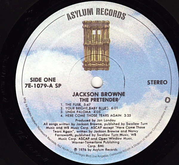 Jackson Browne - The Pretender (LP, Album, SP ) (Very Good Plus (VG+)) - Image 3