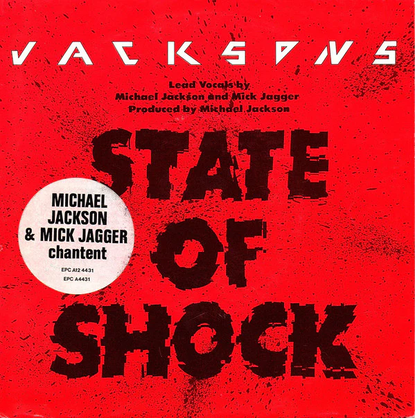 The Jacksons - State Of Shock (7", Single) (Near Mint (NM or M-)) - Image 2
