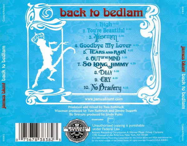 James Blunt - Back To Bedlam (CD, Album) (Near Mint (NM or M-)) - Image 2