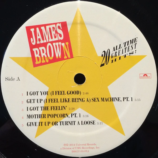 James Brown - 20 All-Time Greatest Hits! (2xLP, Comp, RE) (Mint (M)) NEW & SEALED - Image 3