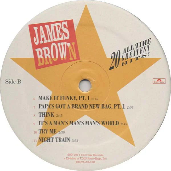 James Brown - 20 All-Time Greatest Hits! (2xLP, Comp, RE) (Mint (M)) NEW & SEALED - Image 4