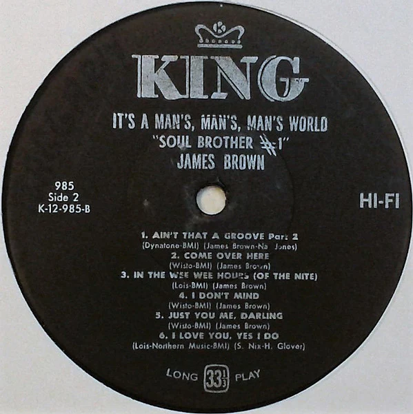James Brown - It's A Man's Man's Man's World (LP, Album, Mono) (Very Good (VG)) - Image 4