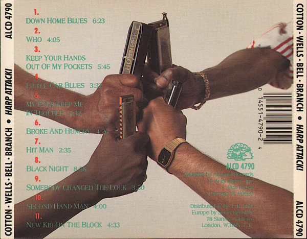 James Cotton, Junior Wells, Carey Bell, Billy Branch - Harp Attack! (CD, Album) (Near Mint (NM or M-)) - Image 2