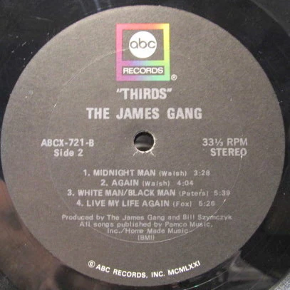 James Gang - Thirds (LP, Album) (Very Good Plus (VG+)) - Image 4