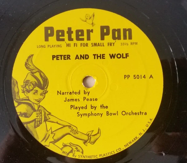 James Pease, Symphony Bowl Orchestra - Peter And The Wolf (LP) (Very Good (VG)) - Image 4