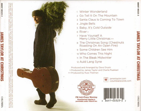 James Taylor - At Christmas (CD, Album) (Very Good (VG)) - Image 2