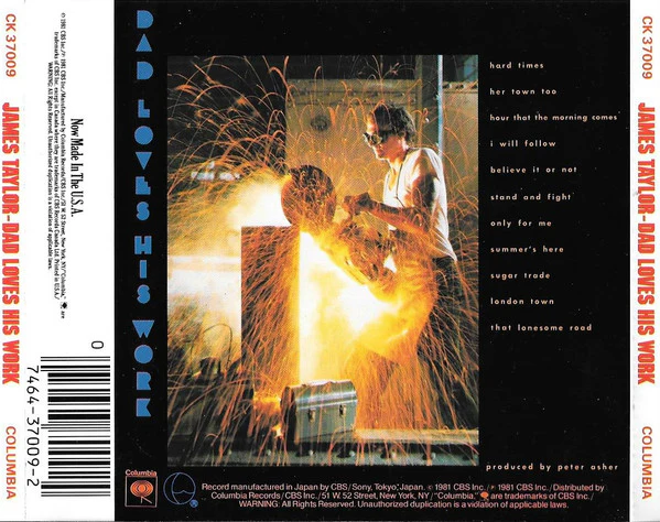James Taylor - Dad Loves His Work (CD, Album) (Very Good Plus (VG+)) - Image 2