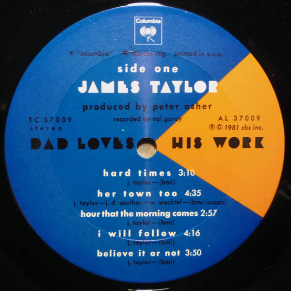 James Taylor  - Dad Loves His Work (LP, Album, Pit) (Near Mint (NM or M-)) - Image 3