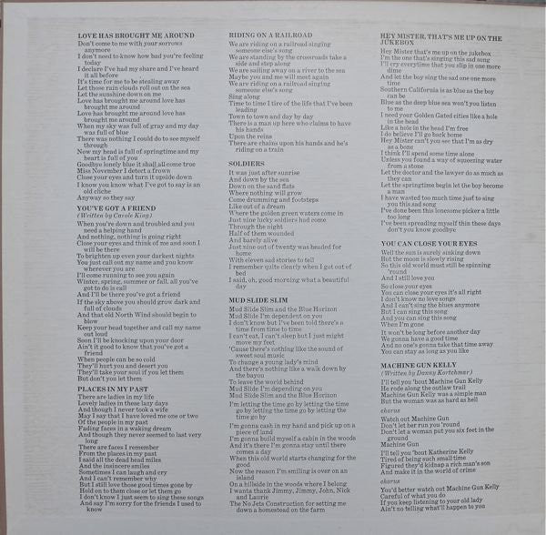 James Taylor - Mud Slide Slim And The Blue Horizon (LP, Album, Pit) (Very Good Plus (VG+)) - Image 5