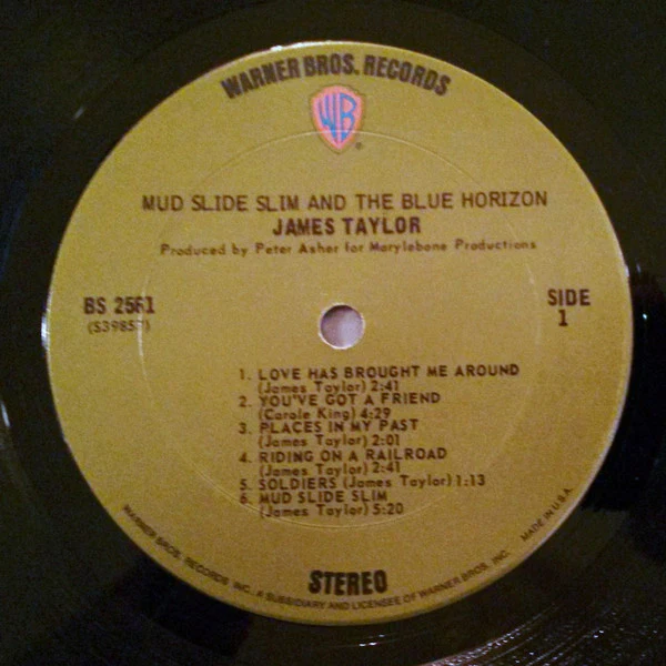 James Taylor - Mud Slide Slim And The Blue Horizon (LP, Album, Ter) (Very Good (VG)) - Image 5