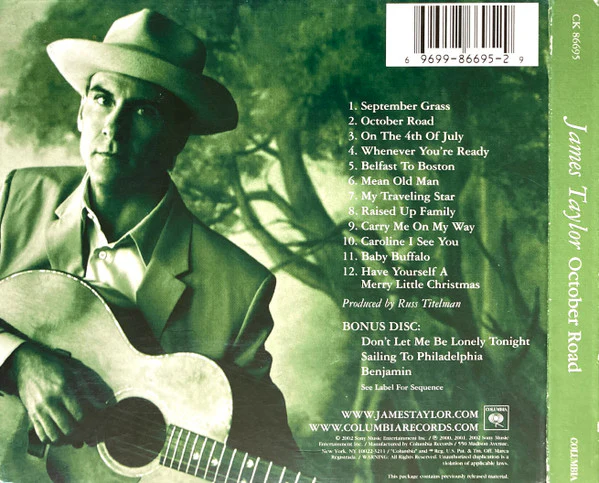 James Taylor - October Road (2xCD, Album, Ltd, Dig) (Very Good (VG)) - Image 2