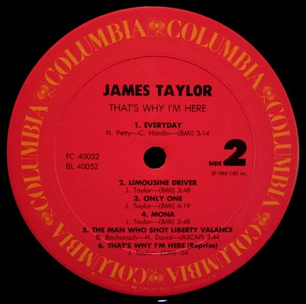 James Taylor - That's Why I'm Here (LP, Album, Car) (Near Mint (NM or M-)) - Image 4