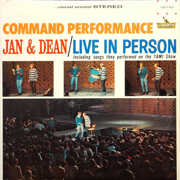 Jan & Dean - Command Performance/Live In Person (LP, Album, Roc) (Near Mint (NM or M-))