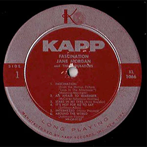 Jane Morgan With The Troubadors - Fascination (LP, Album, Mono) (Good Plus (G+)) - Image 3