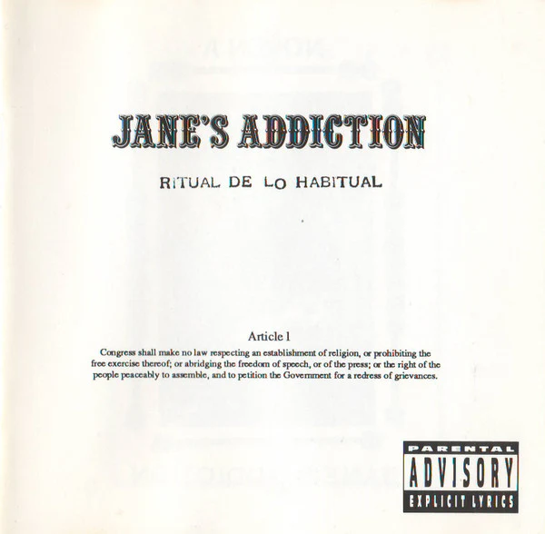 Jane's Addiction - Ritual De Lo Habitual (CD, Album, RP, SRC) (Very Good Plus (VG+))