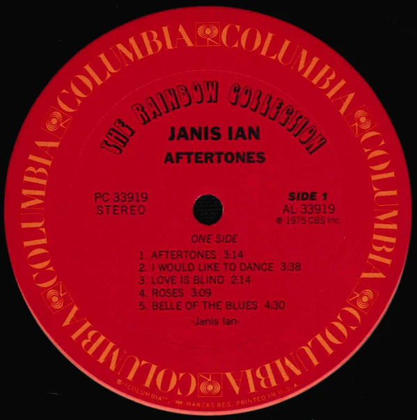Janis Ian - Aftertones (LP, Album, Pit) (Very Good (VG)) - Image 3