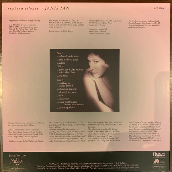 Janis Ian - Breaking Silence (2x12", Ltd, RE, 180) (Mint (M)) NEW & SEALED - Image 2
