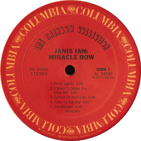 Janis Ian - Miracle Row (LP, Album) (Very Good (VG)) - Image 3