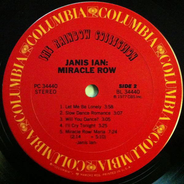 Janis Ian - Miracle Row (LP, Album) (Very Good (VG)) - Image 4