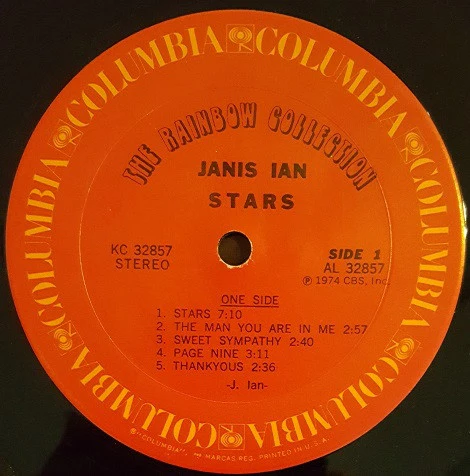 Janis Ian - Stars (LP, Album, Ter) (Very Good (VG)) - Image 3