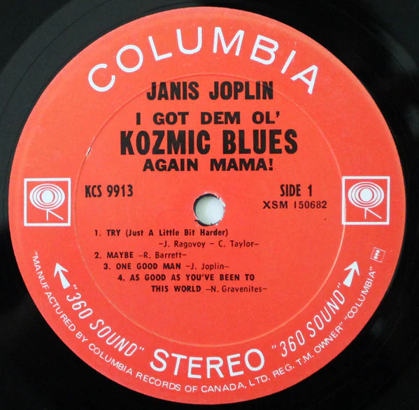 Janis Joplin - I Got Dem Ol' Kozmic Blues Again Mama! (LP, Album) (Very Good Plus (VG+)) - Image 3