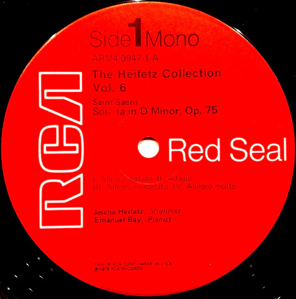 Jascha Heifetz - The Heifetz Collection • Volume 6 / 1950-1955 The New Era (4xLP, Comp, Mono, Ind) (Near Mint (NM or M-)) - Image 4