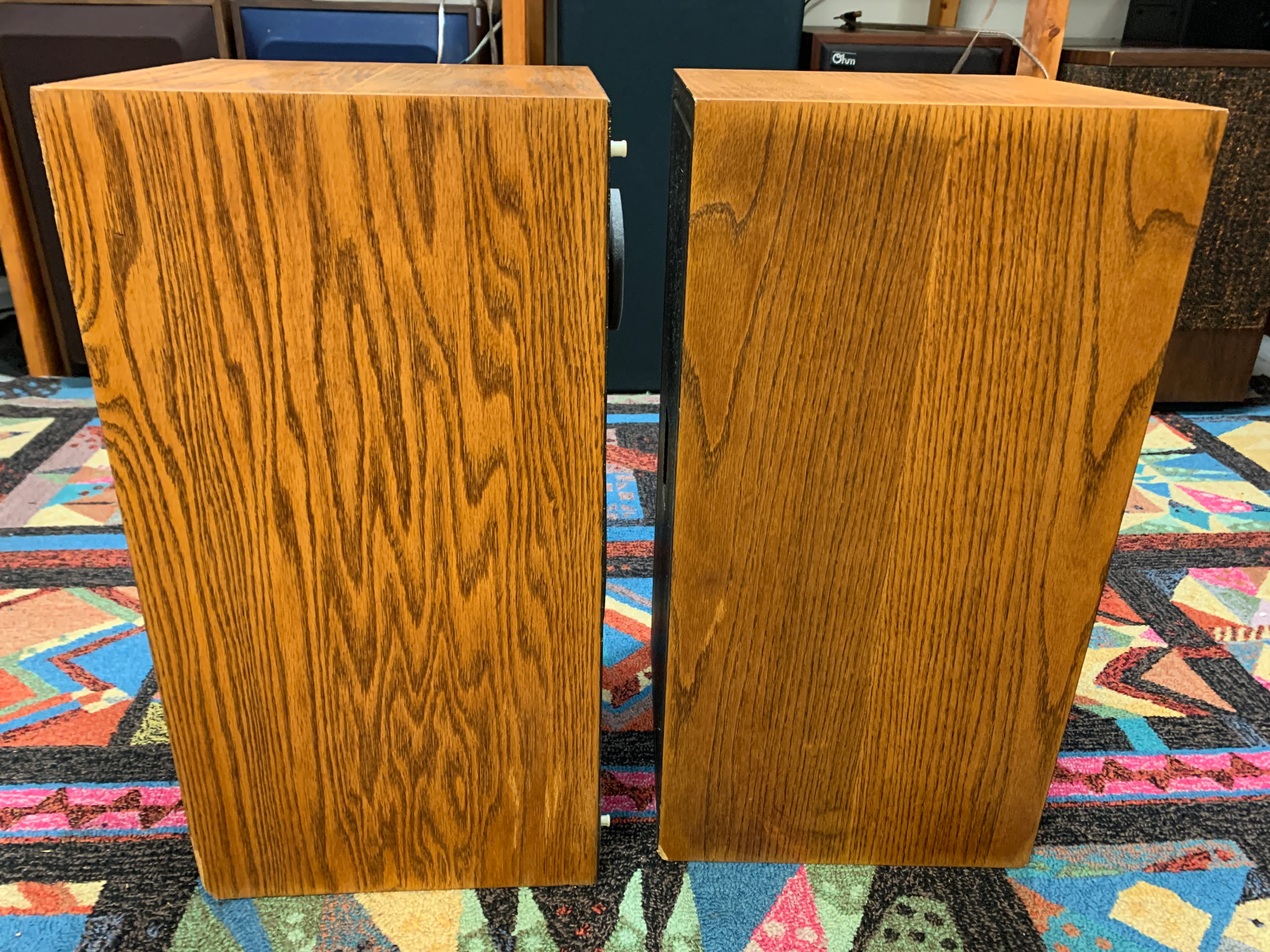 JBL Decade L26 Floor Standing Speakers * Original Blue Grills * 1978 - Image 11