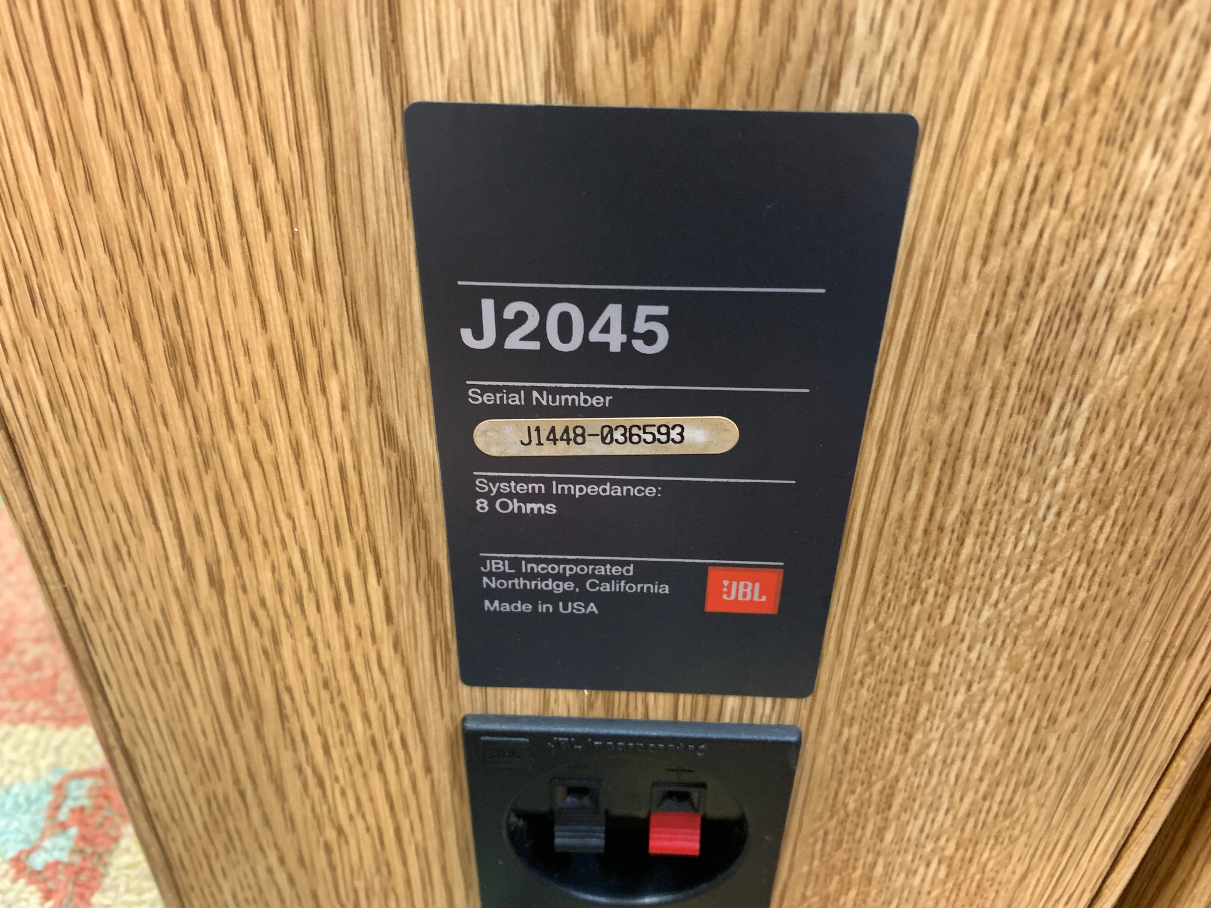 JBL J2045 Bookshelf Speakers - Image 3