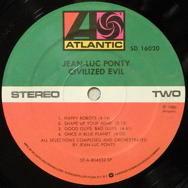 Jean-Luc Ponty - Civilized Evil (LP, Album, SP ) (Near Mint (NM or M-)) - Image 4