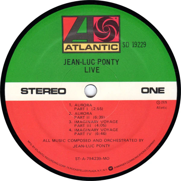 Jean-Luc Ponty - Live (LP, Album, MO) (Very Good Plus (VG+)) - Image 5