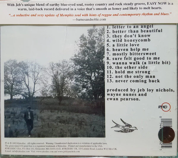 Jeb Loy Nichols - Easy Now (CD, Album) (Very Good Plus (VG+)) - Image 3