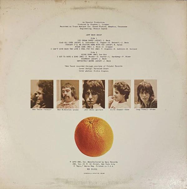 Jeff Beck Group - Jeff Beck Group (LP, Album, RE, Ter) (Near Mint (NM or M-)) - Image 2