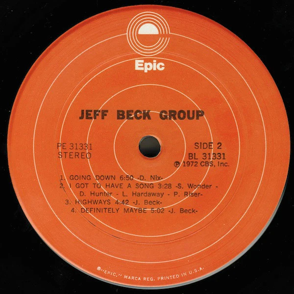 Jeff Beck Group - Jeff Beck Group (LP, Album, RE, Ter) (Near Mint (NM or M-)) - Image 4