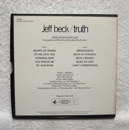 Jeff Beck - Truth (Reel, 4tr Stereo) (Very Good (VG)) - Image 2