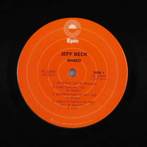 Jeff Beck - Wired (LP, Album, Ter) (Good Plus (G+)) - Image 3