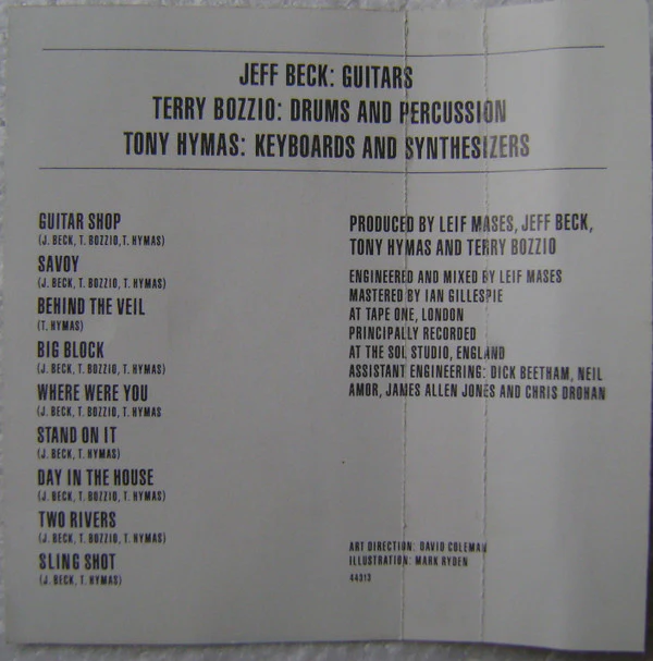 Jeff Beck With Terry Bozzio And Tony Hymas - Jeff Beck's Guitar Shop With Terry Bozzio And Tony Hymas (Cass, Album, Dol) (Very Good Plus (VG+)) - Image 2