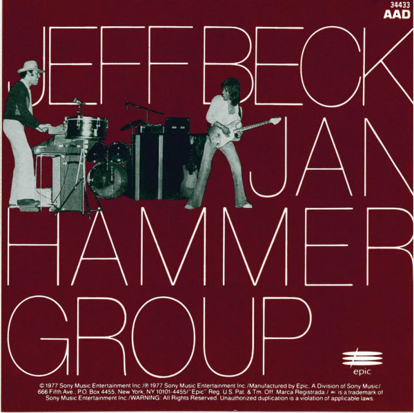 Jeff Beck With Jan Hammer Group - Live (CD, Album, RE, RM) (Very Good Plus (VG+)) - Image 2