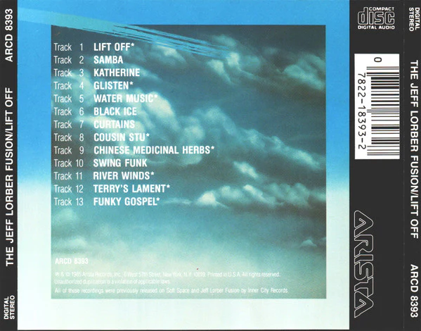 Jeff Lorber Fusion* - Lift Off (CD, Comp, RE) (Near Mint (NM or M-)) - Image 4