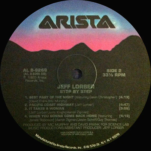 Jeff Lorber - Step By Step (LP, Album, Ind) (Very Good Plus (VG+)) - Image 4