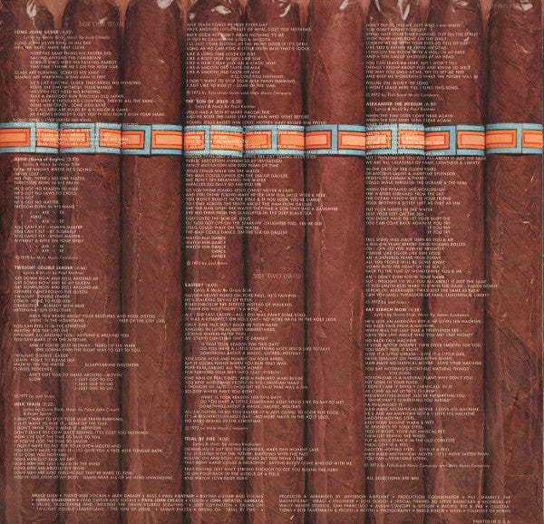 Jefferson Airplane - Long John Silver (LP, Album, Fol) (Near Mint (NM or M-)) - Image 4